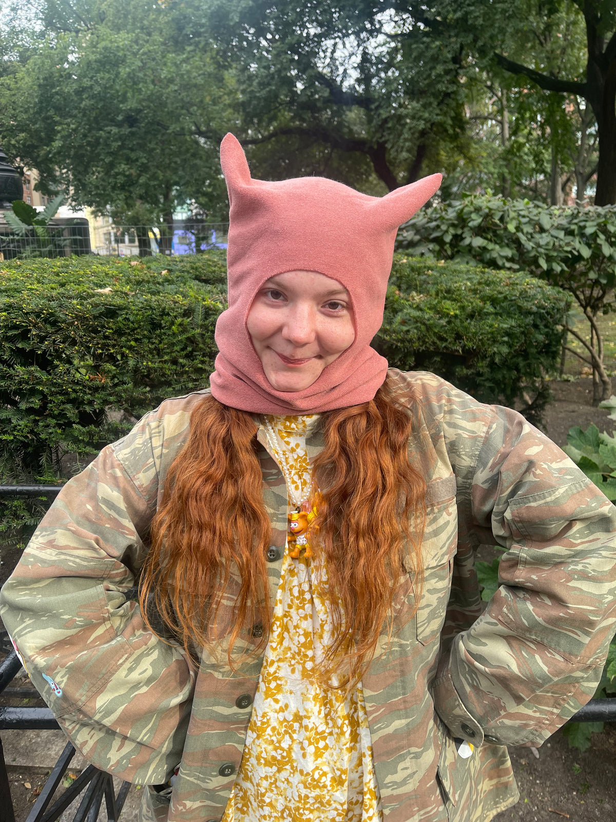 Pinkish Mouse Hat